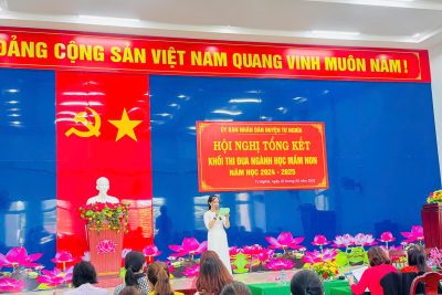 HỘI NGHỊ TỔNG KẾT KHỐI THI ĐUA NGÀNH HỌC MẦM NON NĂM HỌC 2024–2025
